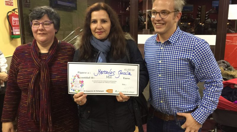 Ganadora rifa navideña