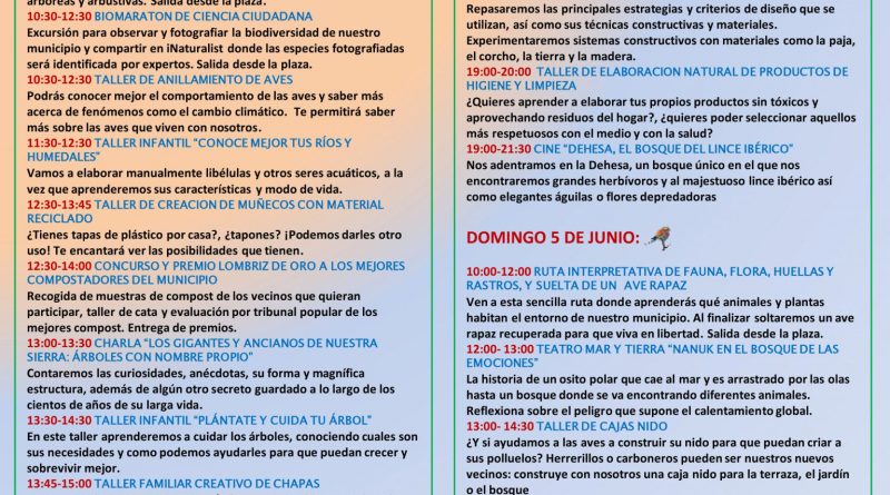 cartel FERIA MEDIO AMBIENTE en Mataelpino