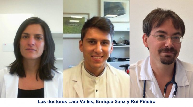 2022 07 29 Los doctores Lara Valles, Enrique Sanz y Roi Piñeiro