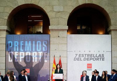 DÍAZ AYUSO ENTREGA LOS PREMIOS 7 ESTRELLAS DEL DEPORTE DE LA COMUNIDAD DE MADRID