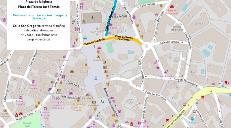 Mapa-peatonalización