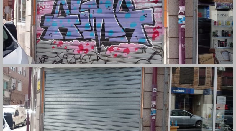 antes y despues grafitis