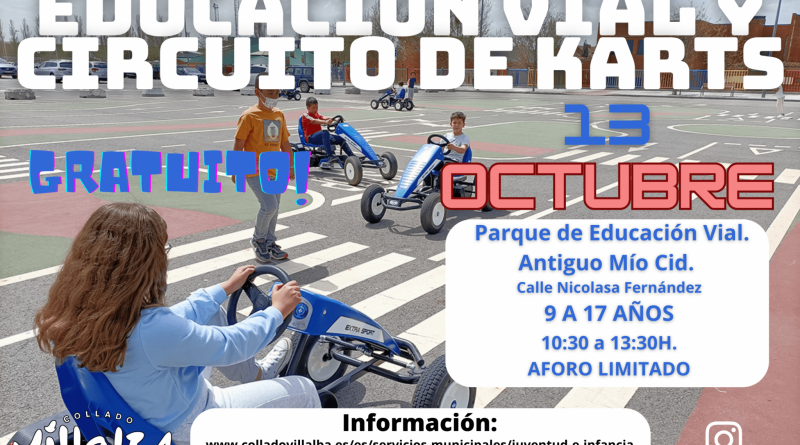 CARTEL EDUCACION VIAL Y CIRCUITO DE KARS 13 OCT 2023. Mio Cid. 3