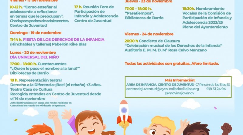 Cartel XIII SEMANA DERECHOS INFANCIA