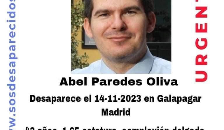 Cartel con la imagen del desaparecido en Galapagar