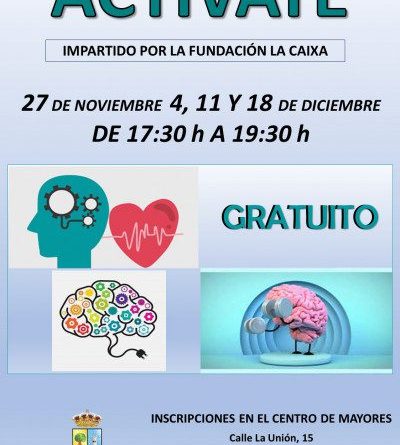 Cartel del taller Actívate