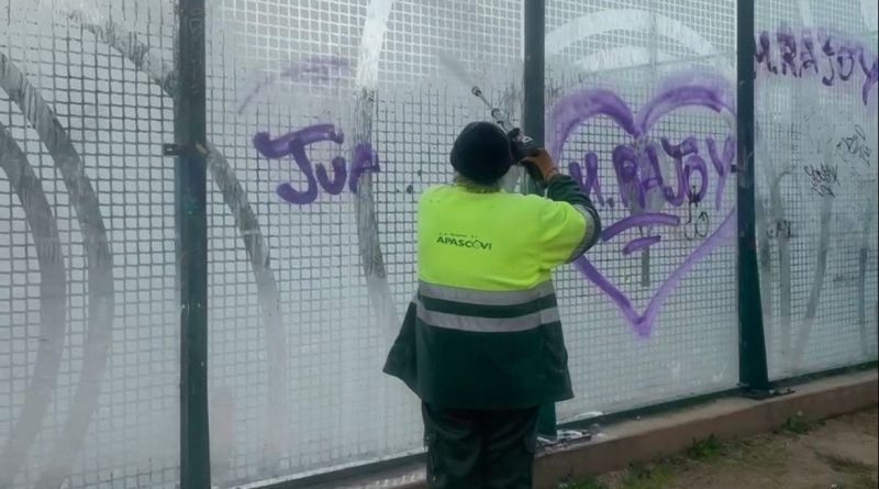 El contrato de limpieza de grafitis ha sido adjudicado a APASCOVI