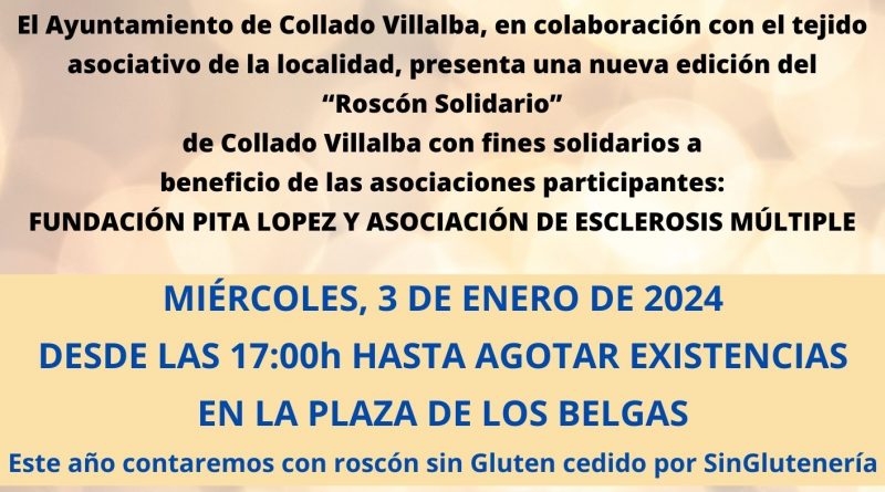 Cartel del Roscón Gigante Solidario 2024