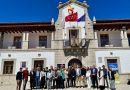 Representantes de los distintos municipios que forman parte de la Asociación de Desarrollo Sierra de Guadarrama (ADESGAM), en el Ayuntamiento de Los Molinos