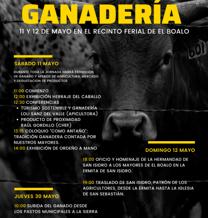 Feria de Ganadería El Boalo 11 y 12 mayo 2024