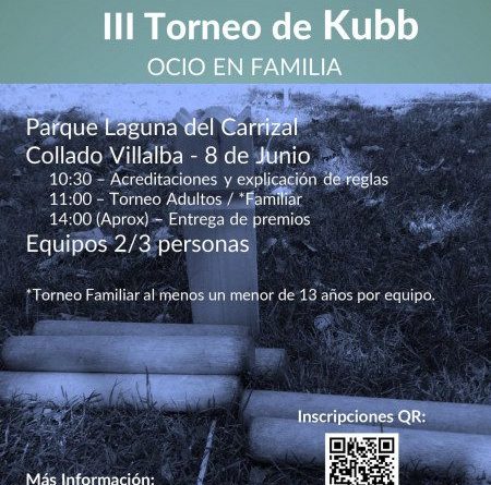 Cartel_Torneo Kubb Ocio en famila en Collado Villalba