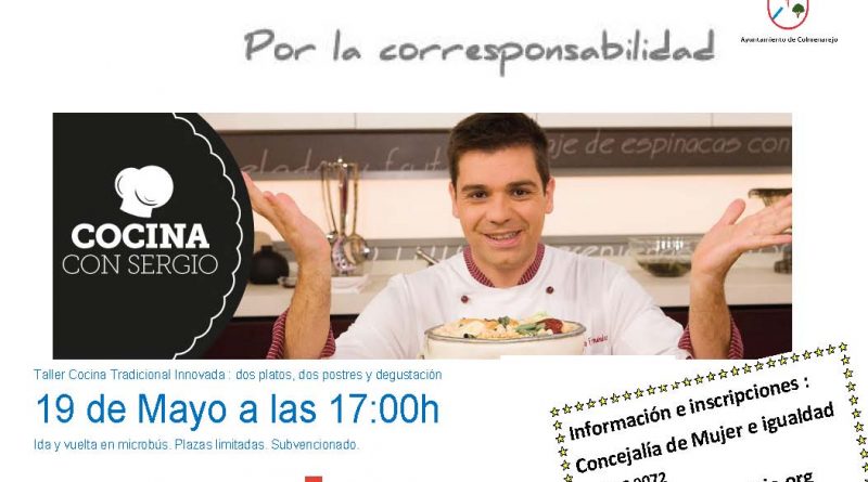 cartel taller de cocina