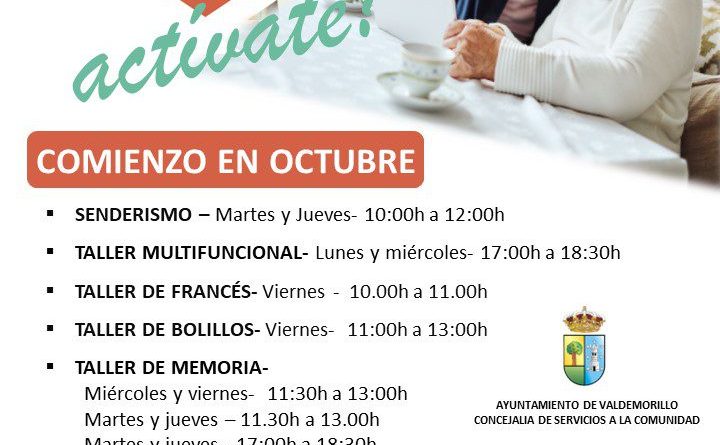 Actividades mayores Valdemorillo