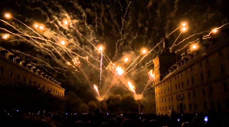 fuegos artificiales monasterio escorial