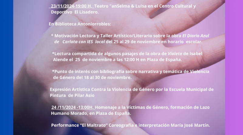 cartel Día Contra la Violencoa de Género 2024