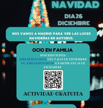 cartel LUCES DE NAVIDAD ocio en familia. 2024