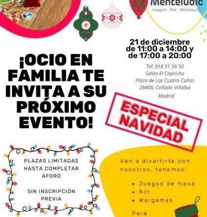 CARTEL OCIO EN FAMILIA ESPECIAL NAVIDAD