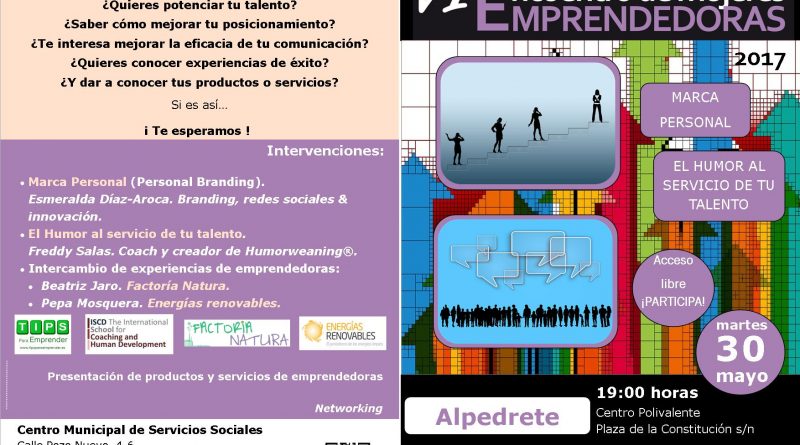 Cartel Mujeres Emprendedoras A5 en A4 - Alpedrete