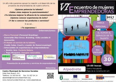 Cartel Mujeres Emprendedoras A5 en A4 - Alpedrete
