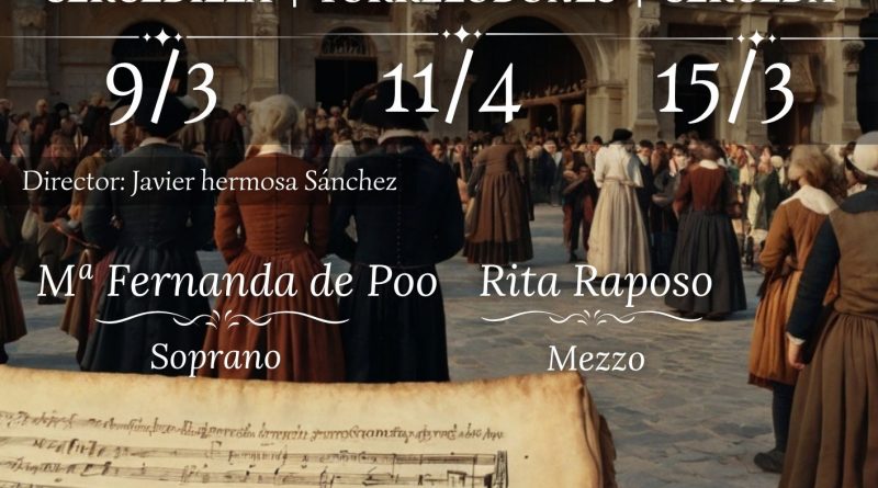 Cartel de los conciertos de primavera de la JOsM