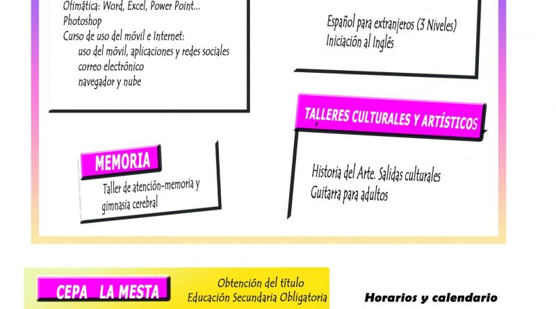 educación de adultos valdemorillo