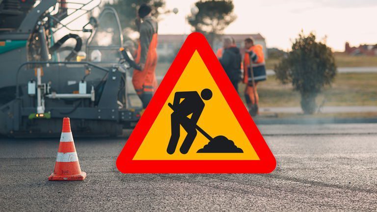 señal de obras