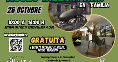 CARTEL 26 DE OCTUBRE. INSECTPARK. SAN LORENZO DEL ESCORIAL