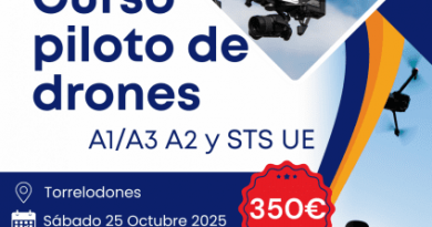 Curso de piloto de drones Torrelodones Octubre 2025