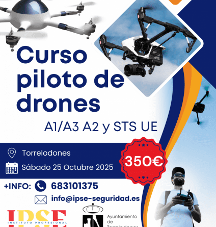Curso de piloto de drones Torrelodones Octubre 2025