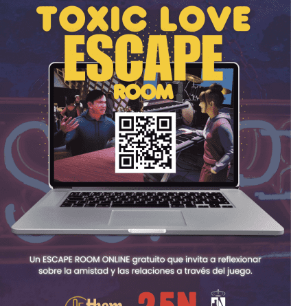 cartel-dia-contra-violencia-mujer-moderno-amarillo-rosa