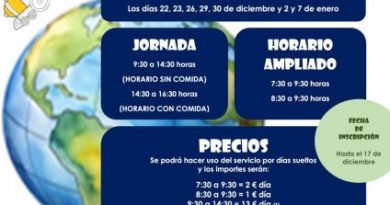 Dias sin cole en Navidad 2025-26