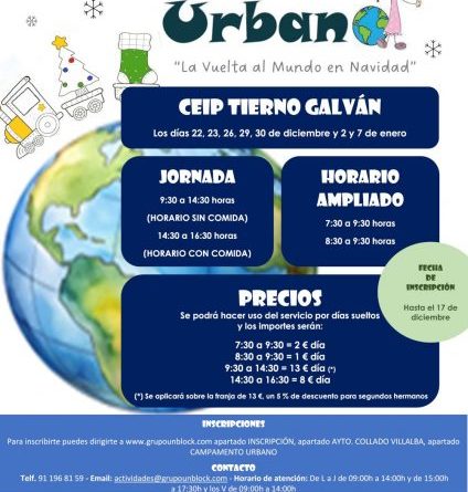 Dias sin cole en Navidad 2025-26