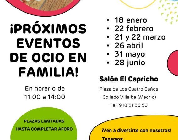 CARTEL OCIO EN FAMILIA ENERO A MAYO 2026