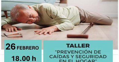 Cartel Taller PREVENCION CAIDAS h
