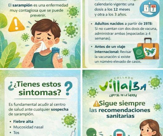 Cartel Campaña Prevención Sarampión. 6-3-26