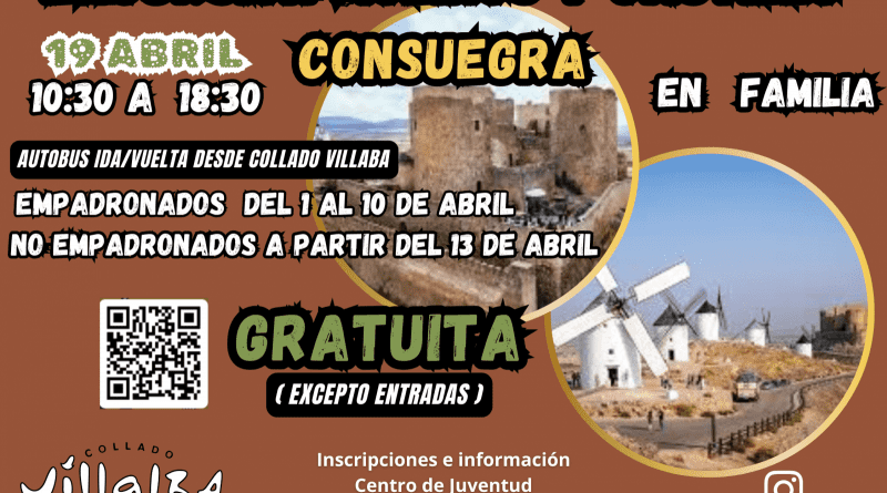 EXCURSIONES EN FAMILIA 19 DE ABRIL CONSUEGRA. MOLINOS Y CASTILLO
