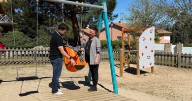 columpio inclusivo en La Navata