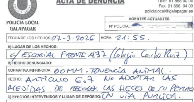 denunca heces galapagar