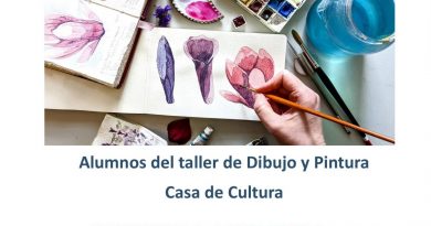 CARTEL EXPO DE dibujo y pintura CASA DE CULTURA CON NOMBRE