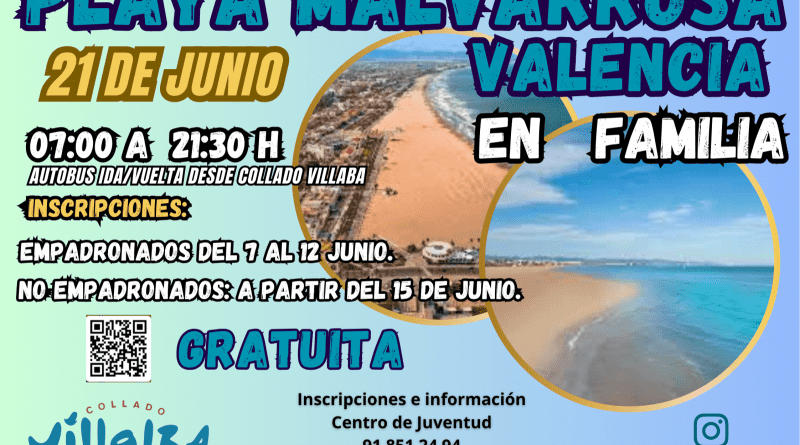 CARTEL PLAYA MALVARROSA 21 JUNIO 2026