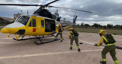 helicóptero incendios