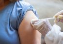 Close-up of nurse hands vaccinating patient with syringe. Doctor injecting patient upper arm. Medicine, vaccination, immunization, healthcare concept