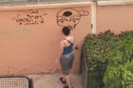 grafitera pillada