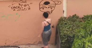 grafitera pillada