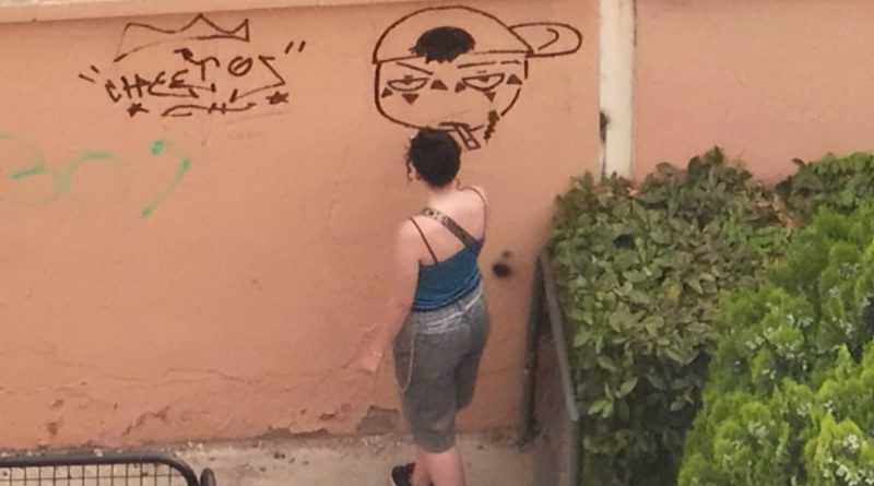grafitera pillada