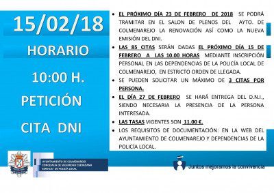 RENOVACIÓN DNI FEBRERO 18
