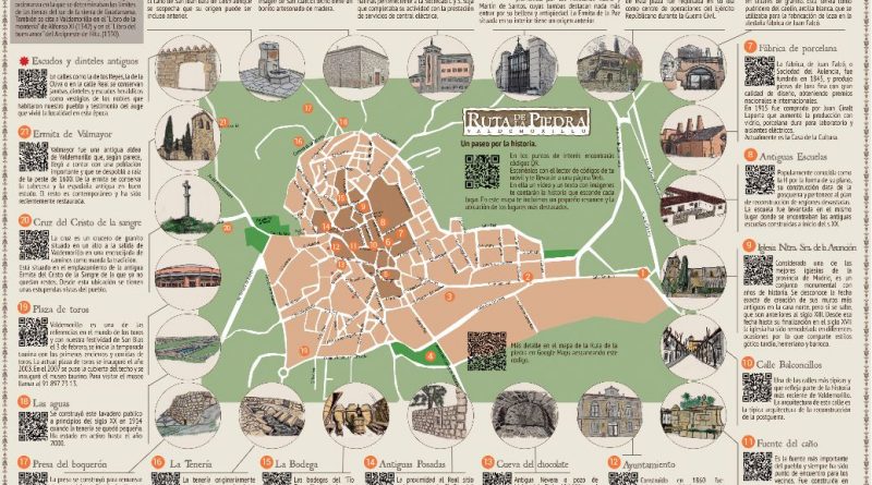 plano guía y folleto turístico español