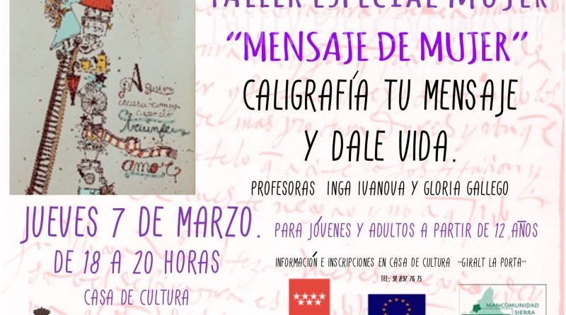 2019-03-07 TALLER MENSAJE DE MUJER