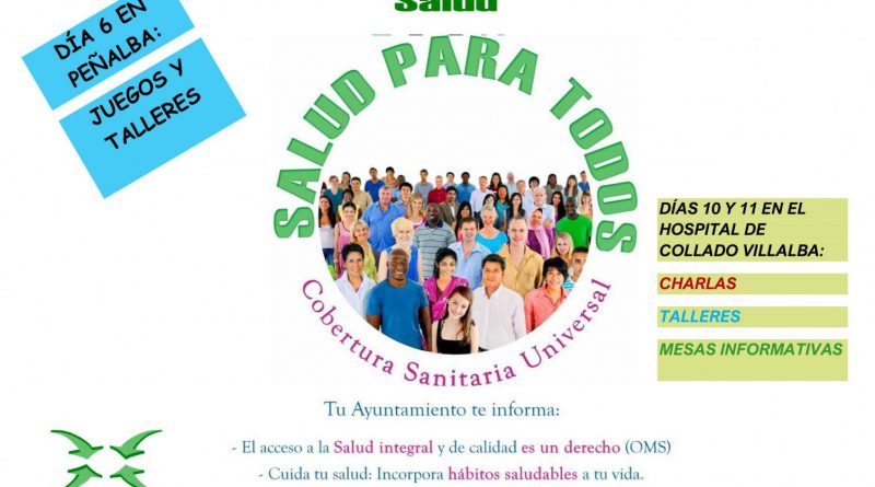 CARTEL SEMANA DE LA SALUD DE COLLADO VILLALBA DEL 6 AL 11 DE ABR