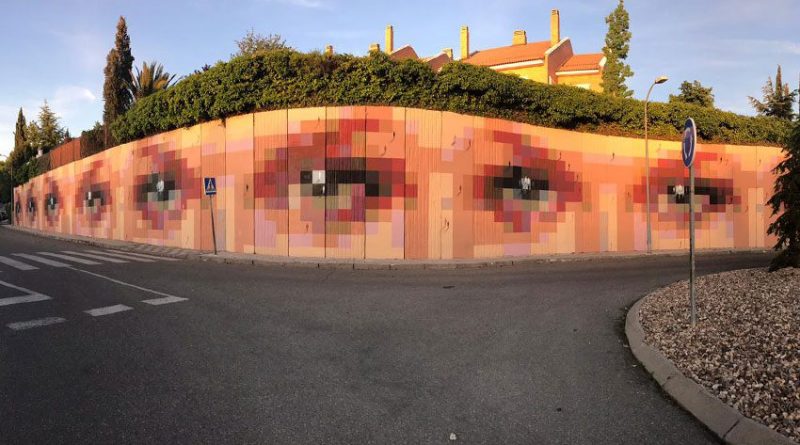 mural-ojos-pixelados